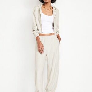 Old Navy Towel Terry Barrel Ankle Pants